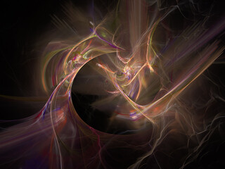 futuristic surreal digital 3d design art abstract background fractal illustration for meditation and decoration wallpaper