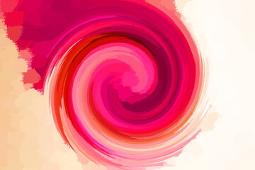 abstract watercolor background. Red spiral. Tile design.