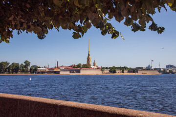Fototapeta premium Peter and Paul Fortress in summer in St. Petersburg