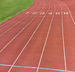 Fototapeta premium A sky view of a track