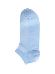 Women's short socks (pink, white, beige, blue) isolated on a white background, like a mockup, insert your own design