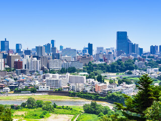 Fototapeta premium 仙台 仙台城跡から眺望
