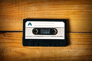 Old Audio Cassette closeup