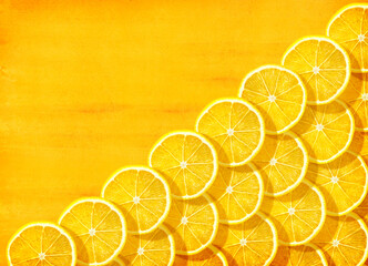 frame of lemon slice
