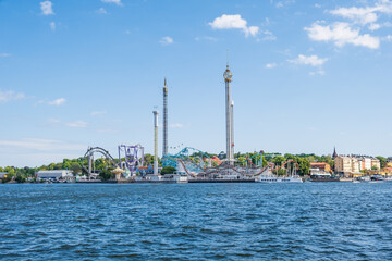 The Gröna Lund Amusement Park in Stockholm, Sweden 