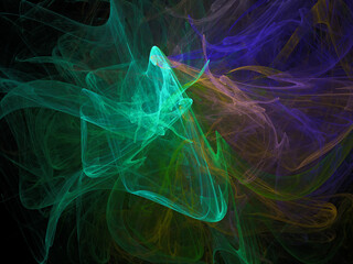 futuristic surreal digital 3d design art abstract background fractal illustration for meditation and decoration wallpaper