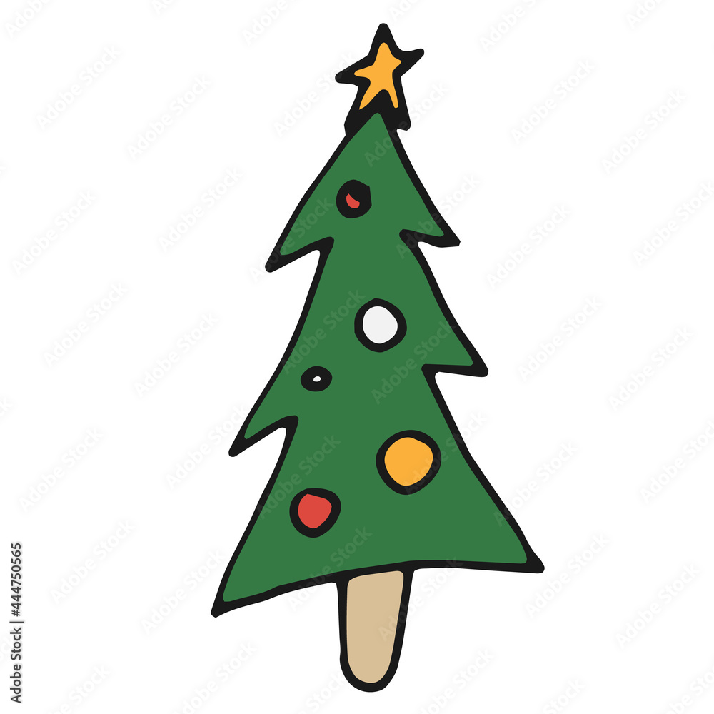 Wall mural christmas tree