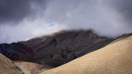 Cloud over mountains at Leh Ladakh