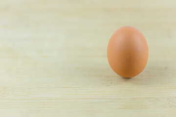 eggs on wooden table