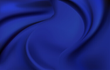 Abstract vector background luxury green cloth or liquid wave or wavy folds of silk texture satin velvet material, luxurious background or elegant wallpaper