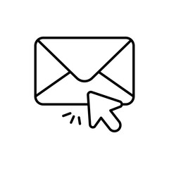 Subscription vector outline icon. EPS 10 file marketing and advertising symbol