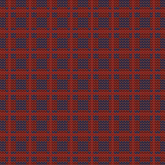Colored Square pattern. Knitted design. Vector illustration.
