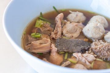 beef and offal soup, Thai food
