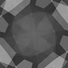 Abstract black geometric 3D background. Vector Illustration.
