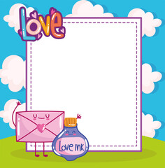 love message envelope