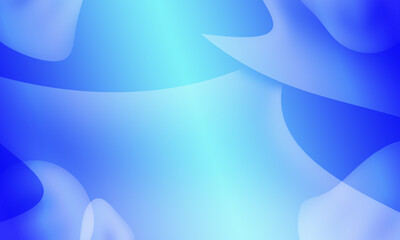 Multi-colored soft bright blue background with multiple wave pattern graphics for illustration.