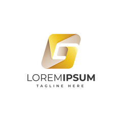 elegant letter G logo design vector template