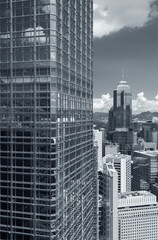 Modern office building in Hong Kong city