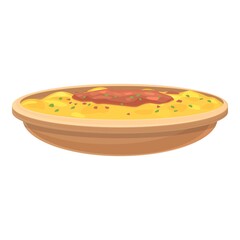 German cuisine icon cartoon vector. Pork baumkuchen. Sauerkraut vegetable