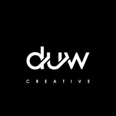 DUW Letter Initial Logo Design Template Vector Illustration