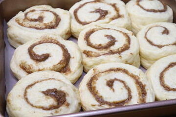 home oven-baked cinnamon rolls picture
