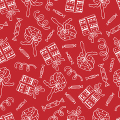 vector seamless pattern with female lips. Drawn by hand in a doodle style. Modern texture for your design can be used as wrapping paper, fabric, wallpaper.