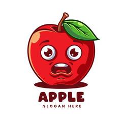 Apple Cartoon Logo Template