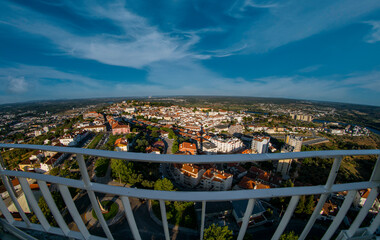 Obraz premium Aerial view from Abrantes, Portugal