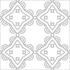 Vector geometric pattern. Repeating elements stylish background abstract ornament for wallpapers and backgrounds. Black and white pattern.
