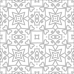 Vector geometric pattern. Repeating elements stylish background abstract ornament for wallpapers and backgrounds. Black and white pattern.
