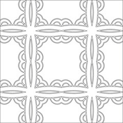 Vector geometric pattern. Repeating elements stylish background abstract ornament for wallpapers and backgrounds. Black and white pattern.
