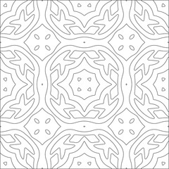Vector geometric pattern. Repeating elements stylish background abstract ornament for wallpapers and backgrounds. Black and white pattern.

