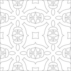 Vector geometric pattern. Repeating elements stylish background abstract ornament for wallpapers and backgrounds. Black and white pattern.
