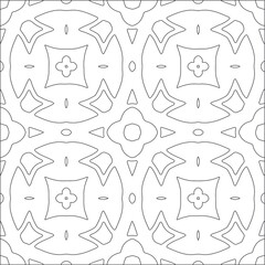 Vector geometric pattern. Repeating elements stylish background abstract ornament for wallpapers and backgrounds. Black and white pattern.
