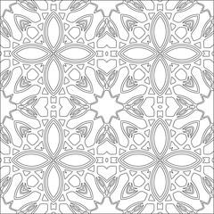 Vector geometric pattern. Repeating elements stylish background abstract ornament for wallpapers and backgrounds. Black and white pattern.
