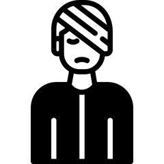 patients solid line icon