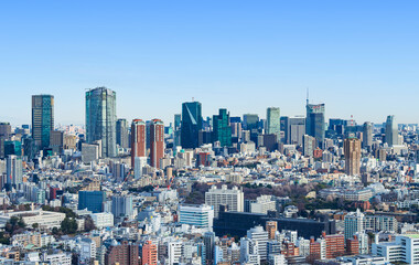 Fototapeta na wymiar 東京　港区周辺の高層ビル