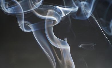 smoke on a black