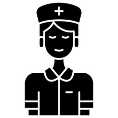 nurse solid icon