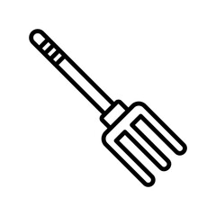 Rake Linear Vector Icon Design