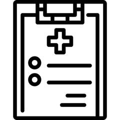 medical checkup line icon