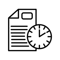 Strategy Linear Vector Icon Design