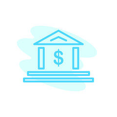 Illustration Vector Graphic of Bank icon