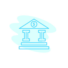 Illustration Vector Graphic of Bank icon