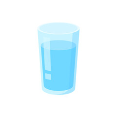 Glass of water icon. Drinking water symbol. Vector illustration isolated on white background