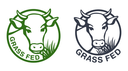 Grass-fed flat badge for beef labeling