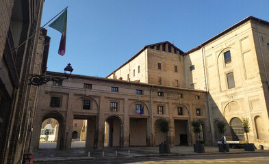 Fototapeta na wymiar View of Palazzo della Pilotta, Parma, Italy