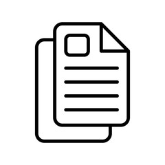 Document Linear Vector Icon Design
