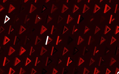 Dark Red vector background with polygonal style.