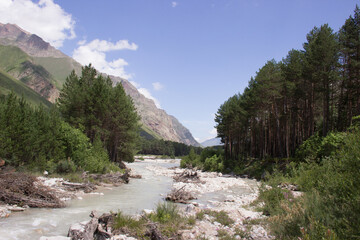 mountain river in the mountains